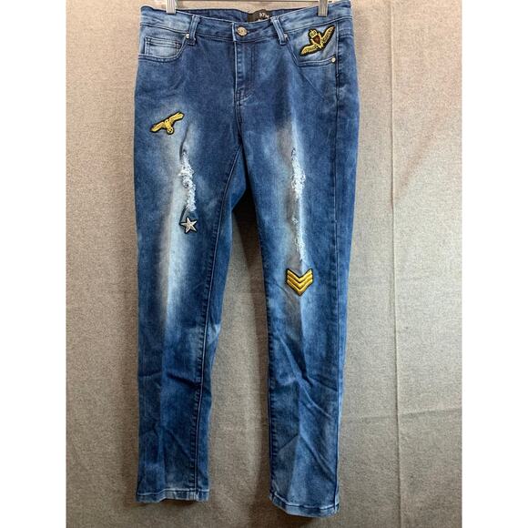 HYPE Jeans Women Size 9 Blue Denim Jeans - Picture 1 of 7